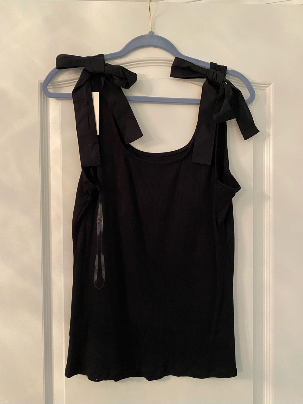a new day Black Tie-Shoulder Tank